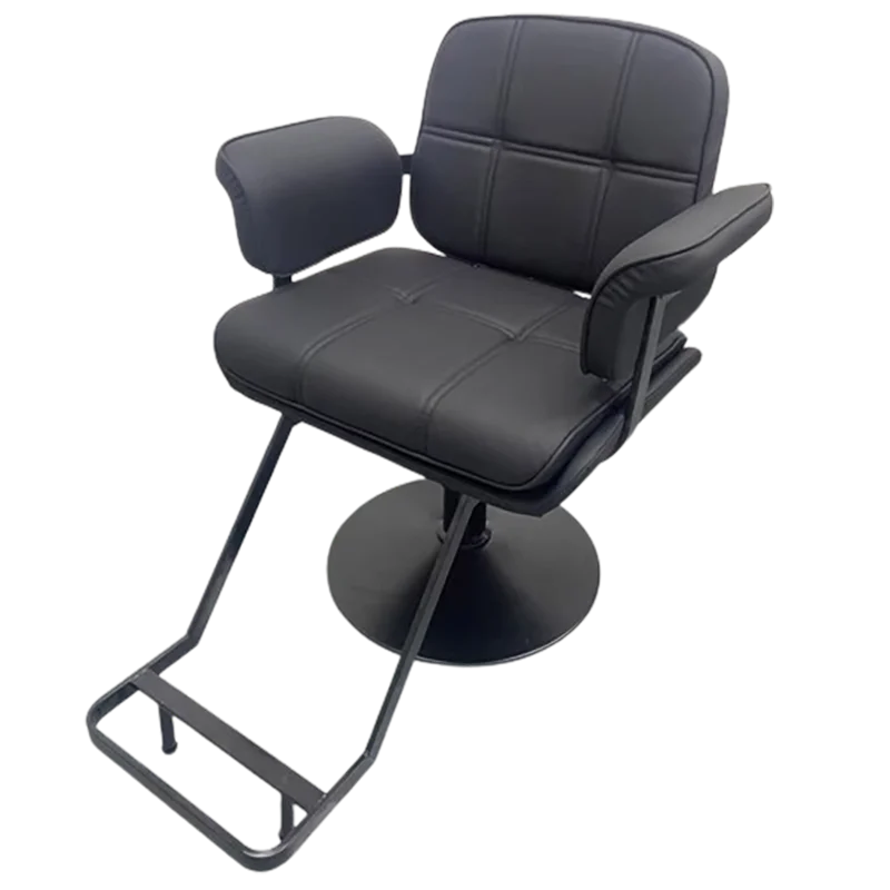 Удобное черное парикмахерское кресло модное простое регулируемое современная
