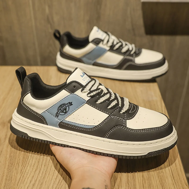 Высококачественная красивая мужская обувь из искусственной кожи. Осенне-зимняя