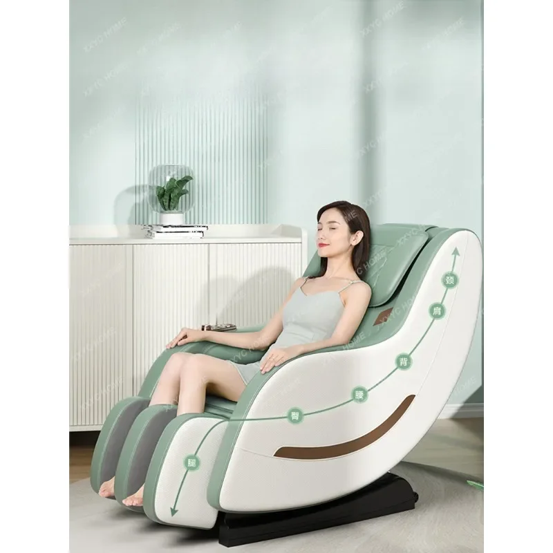 Мини-массажное кресло для маленькой квартиры белого цвета домашнее полностью