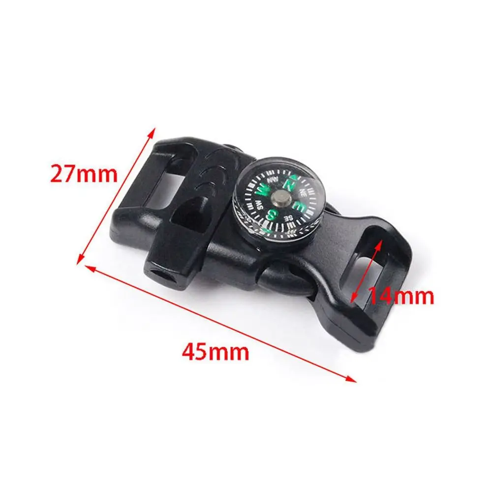 5 шт. боковой спуск компас свисток пряжка изогнутая аварийная спасательная