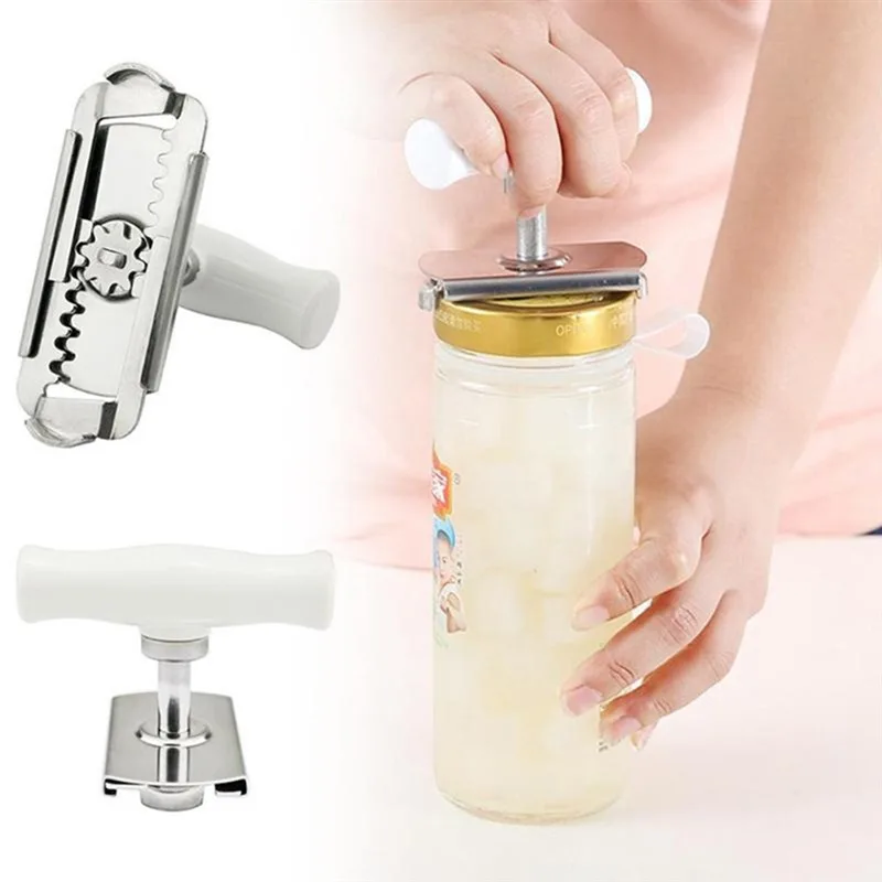

Adjustable Jar Opener Stainless Steel Lids off Jar Opener Bottle Opener Professional Kitchen Accessories Can Opener Gadgets