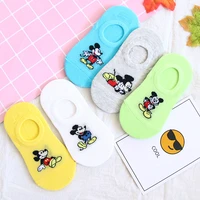 5 pairs disney cartoon anime figure summer thin mickey minnie mouse sock cartoon casual xxx boys and girls princess baby socks