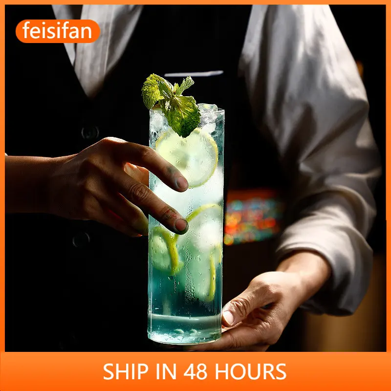 

Light and Thin Bottomless Glass Cocktail Glass Simple Long Drinking Cup Colin Cup Juice Cup Extended Water Glass Wijnglazen