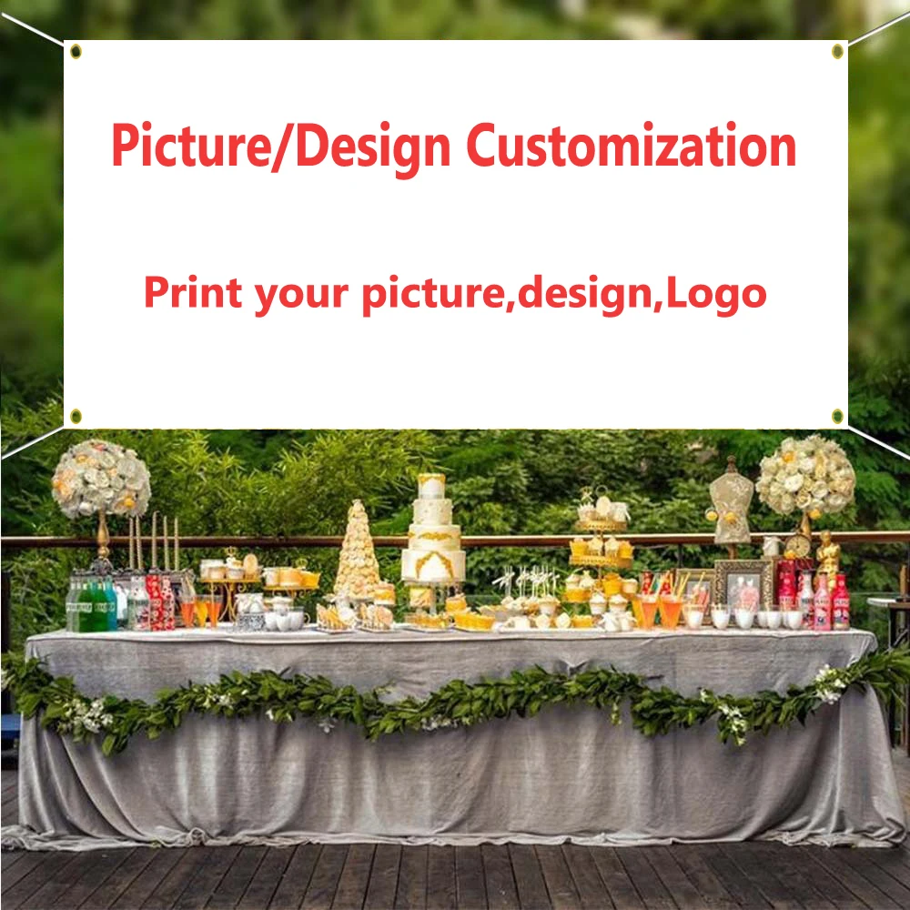 Индивидуальные день рождения фон баннер гобелен фото стенд настенный тканевый