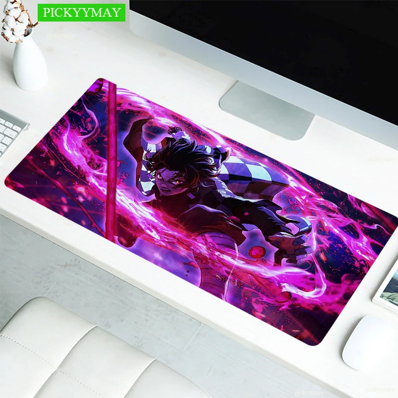 

Demon Slayer Gaming Mouse Pad Gamer Mouse Mat Large Mousepad XXL Desk Mat PC Mouse Carpet Computer Keyboard Pad Table Mouse Pads