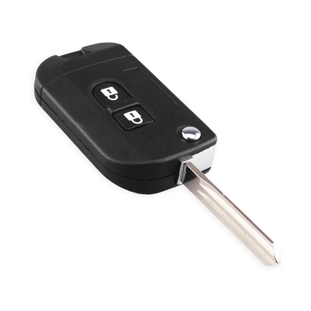 KEYYOU откидной Складной автомобильный чехол с 2 кнопками для NISSAN Qashqai primera Micra Navara