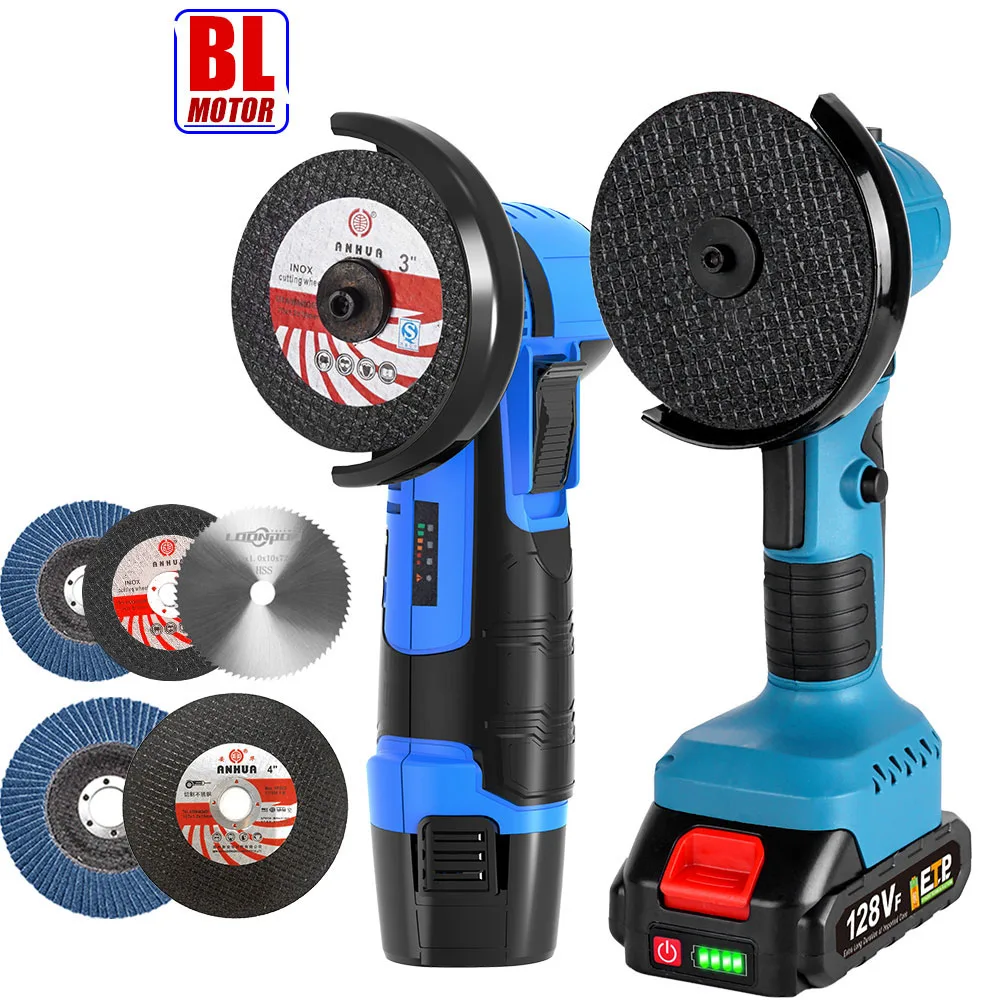 Беспроводная бесщеточная угловая шлифовальная машина, 500 в, 900 вт