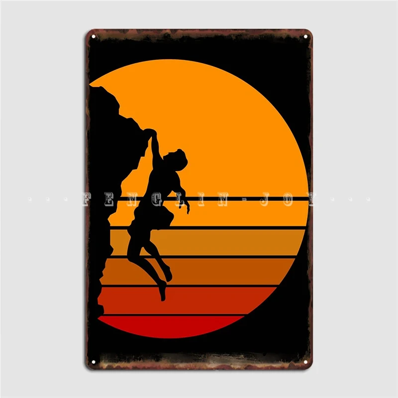 

Rock Climb Boulderer Poster Metal Plaque Club Home Cinema Design Plaques Tin Sign Posters