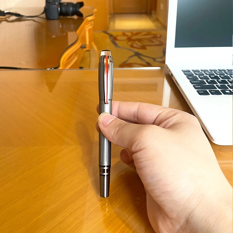 

Новинка 100%, роскошная серая Классическая шариковая ручка, ручка для подписи, Офисная школа, аксессуары 98533