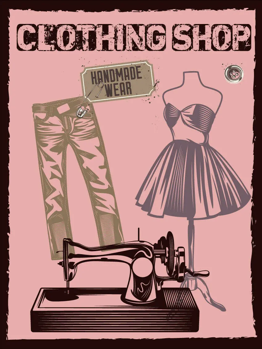 

Магазин одежды, оловянные знаки, потертая шикарная тарелка, настенный художественный плакат, настенные знаки для дома, бара, паба