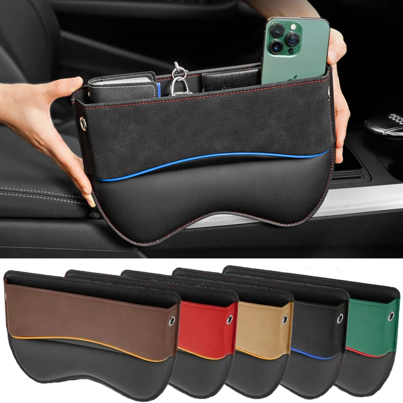 

Car Seat Storage Box Suede Seat Gap Filler Organizer Pocket For all car models Car Crevice Stowing Tidy Interior accessories