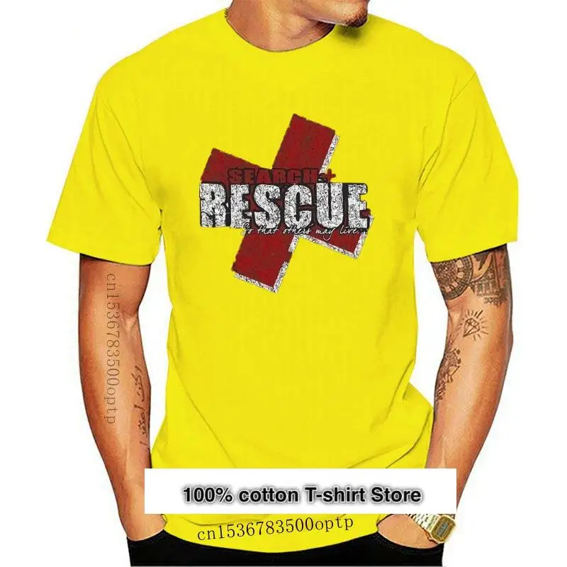 

Camiseta con estampado de pantalla para mujer, camisa con estampado de DARK brezo, Search Rescue SO OTHERS MAY LIVE, novedad