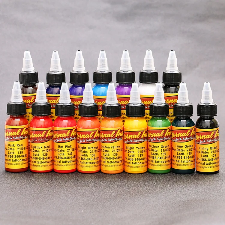 

6/12/14/16/23pcs Tattoo Ink Set Pigment Bottle Permanent Makeup Tattoo Pigment Art 30ml/bottle for Eyebrow Eyeliner Lip Body Set