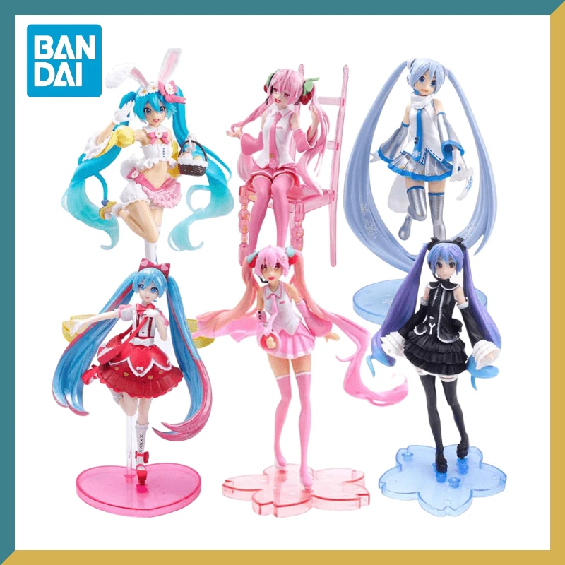 

New Anime Peripheral Hatsuna Miku Spm Handbag Sakura Rabbit Ears Beauty Girl Model Ornaments Collection Figure Toys Gifts