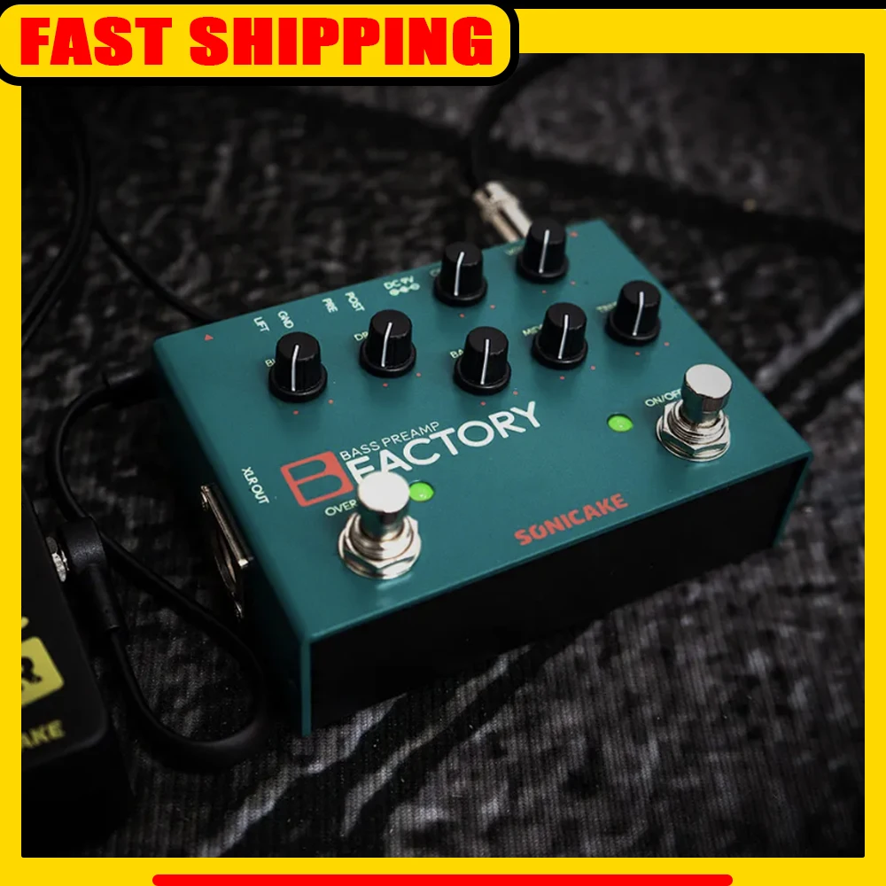 Фото SONICAKE B Factory QDS-05 Аналоговый басовый предусилитель Comp и гитарная педаль Overdrive - винтажный звук для подарков басистов №1