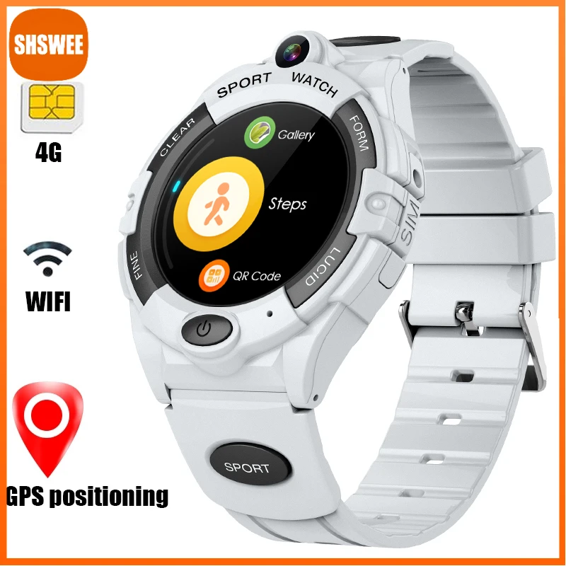 

Детские Смарт-часы для Huawei Xiaomi GPS Смарт-часы для мужчин женщин детей Wi-Fi Видеозвонок 4G SIM-карта аккумулятор 680 мАч для Android IOS