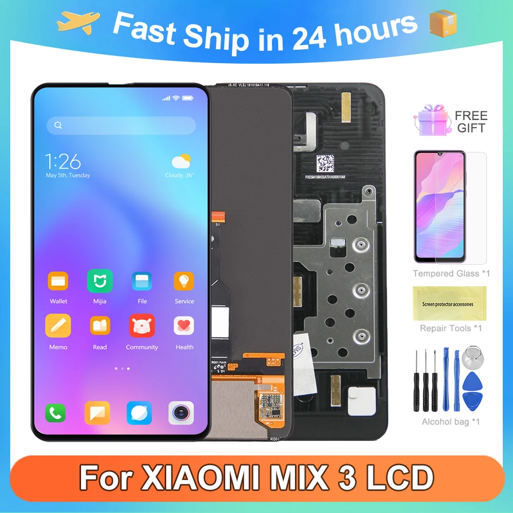 

6,39 ''оригинальный экран для Xiaomi MIX 3 ЖК-дисплей сенсорный экран дигитайзер в сборе с рамкой для Mi Mix3 Mix 3 ЖК-экран