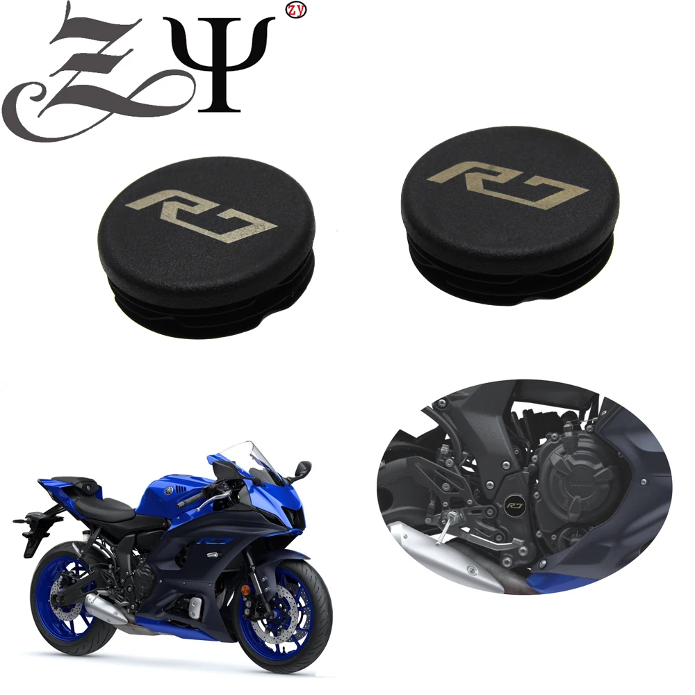 

Motorcycle Fit For YAMAHA YZFR7 YZF-R7 20212022 Frame Hole Cover Caps Plug Decorative Frame Cap YZF R7