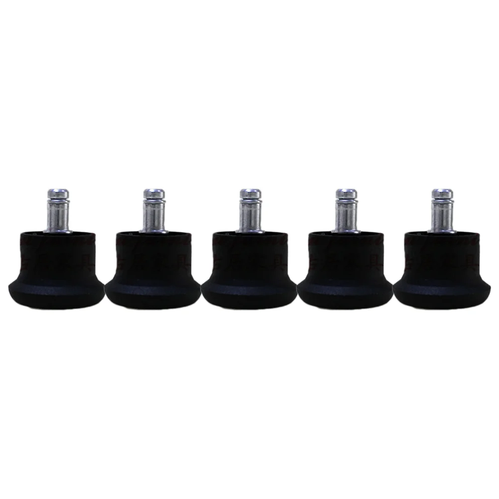 

Chairs Glide Castors Glides Replacement Office Chair or Stool Swivel Caster Wheels to Fixed Castors Short Profile Black 5pcs