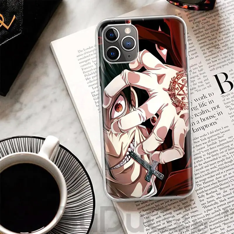 Чехол A-Alucard Hellsing Anime для iPhone 16 15 Pro Max 14 Plus 13 12 Mini 11 Apple Phone Case X XS XR 7 8 + чехол с