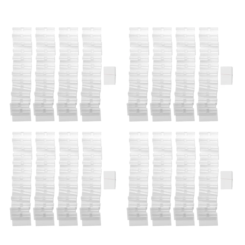 

New 200Pcs Clear Plastic Label Holder Price Tag, Shelf Label Clip Removable Label Holder For Storage Bins Basket Labels