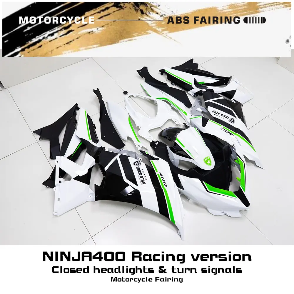 

For Ninja400 2018 2019 2020 2021 Racing Version Closed Headlight Turn Signal Motorcycle Fairing Shell High Quality