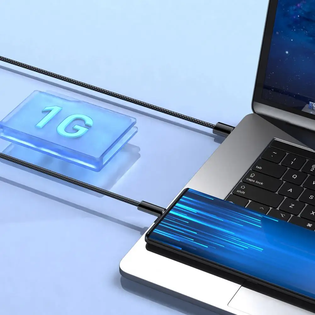 Магнитный кабель для быстрой зарядки 240 Вт оплетка USB C выдвижной не спутывается