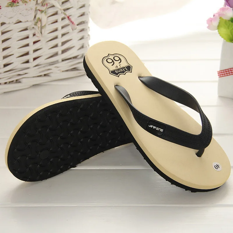 

2022 Slippers Men Summer Flip Flops Beach Sandals Anti-slip Casual Flat Shoes High Quality Slippers Indoor House Shoes for Men