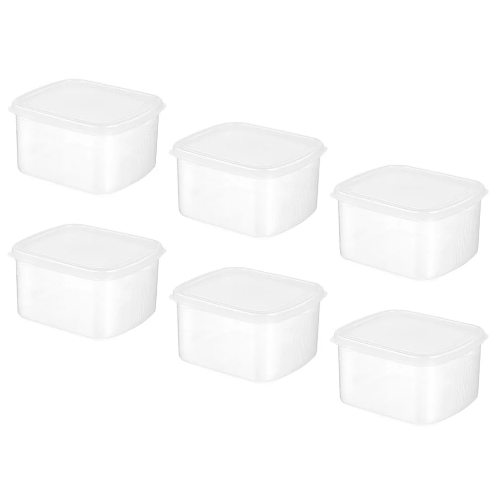 

6 Pcs Fruit Fresh Storage Container Food Box Pp Garlic Keeper Containers Fridge