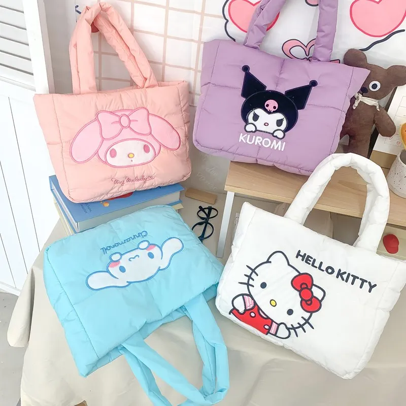 Sanrio пуховая сумка Kuromi Cinnamoroll Melody мультфильм аниме Hellokitty Сумка через плечо