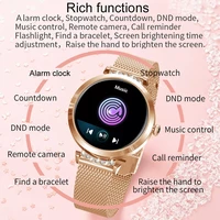2022 new smart watch women heart rate health monitoring sports fitness tracker waterproof smart alarm clock smartwatch ladies