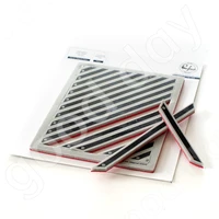 2022 arrival new diagonal stripes clear silicone stamps scrapbook used for diary decoration template diy greeting card handmade