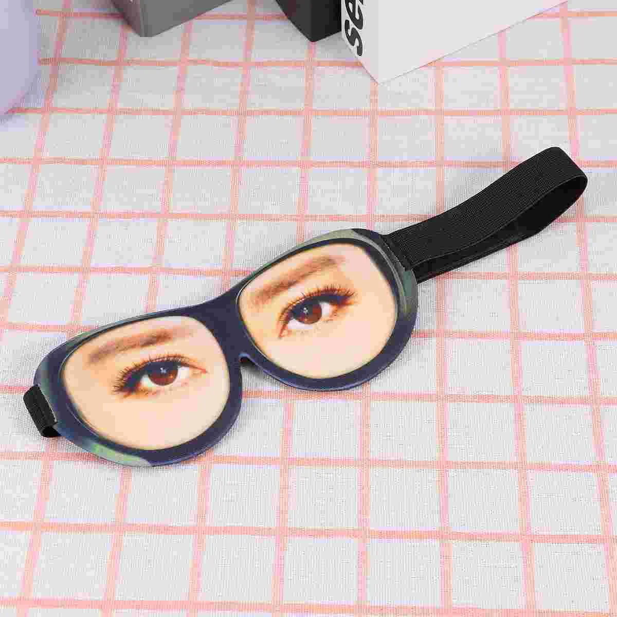 

1pcs Eyeshade 3D Funny Creative Spoof Glasses Eyeshade Eye Eyeshade for Home Trip
