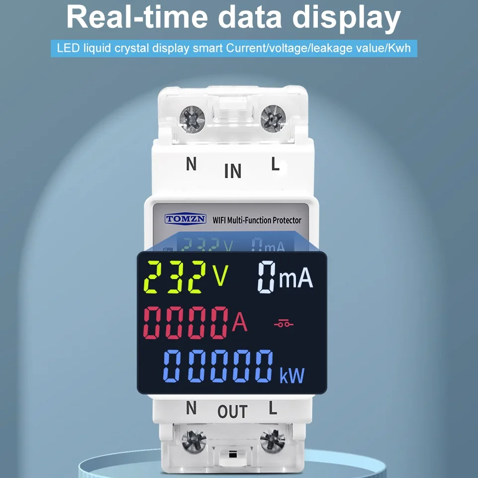 Умный выключатель TOMZN 2P 63A 110 В 220