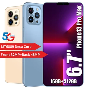 unlocked dual sim 6 7 inch u screen 5g smartphone 12gb512gb apple iphone 13 pro max cellphone samsung huawei mobile phone free global shipping
