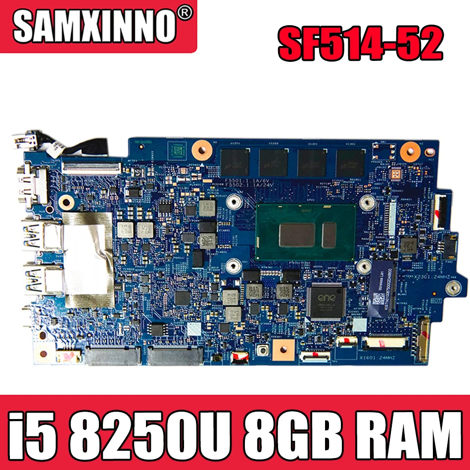 Материнская плата для ноутбука Acer SF514-52T SF514-52 17809-1M 448.0D703.001M Плата ЦП i5 8250U с ОЗУ 8 ГБ