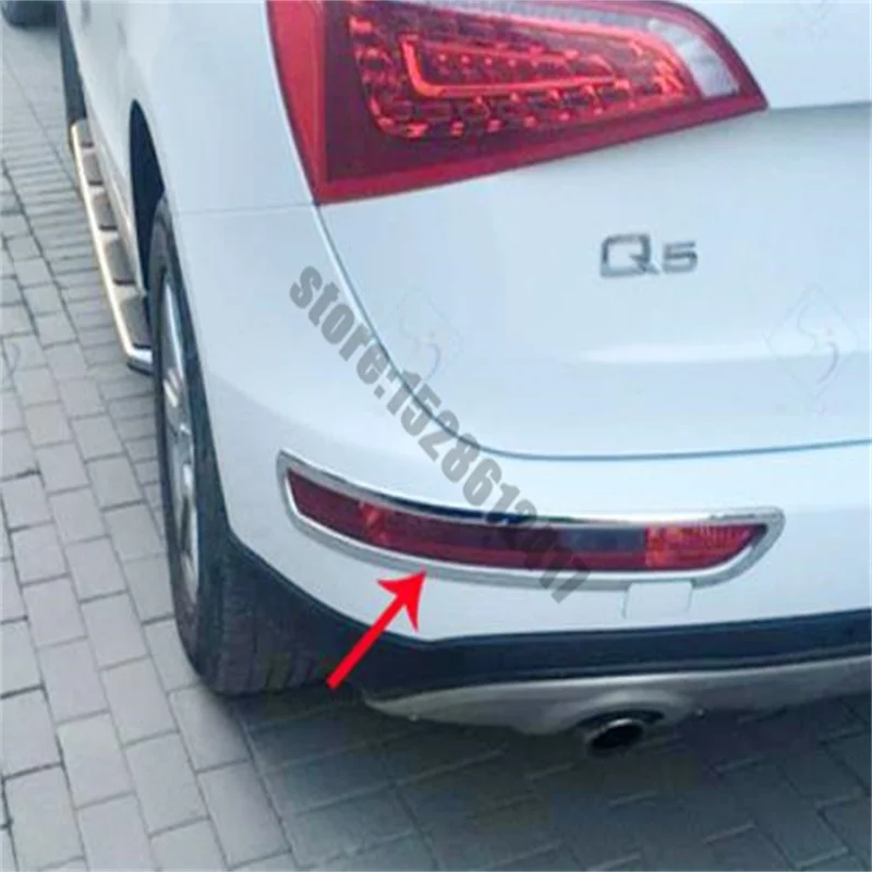 

Для Audi Q5 2009-2012 автомобильный ABS хромированный Передний фонарь обшивка аксессуары для стайлинга автомобиля