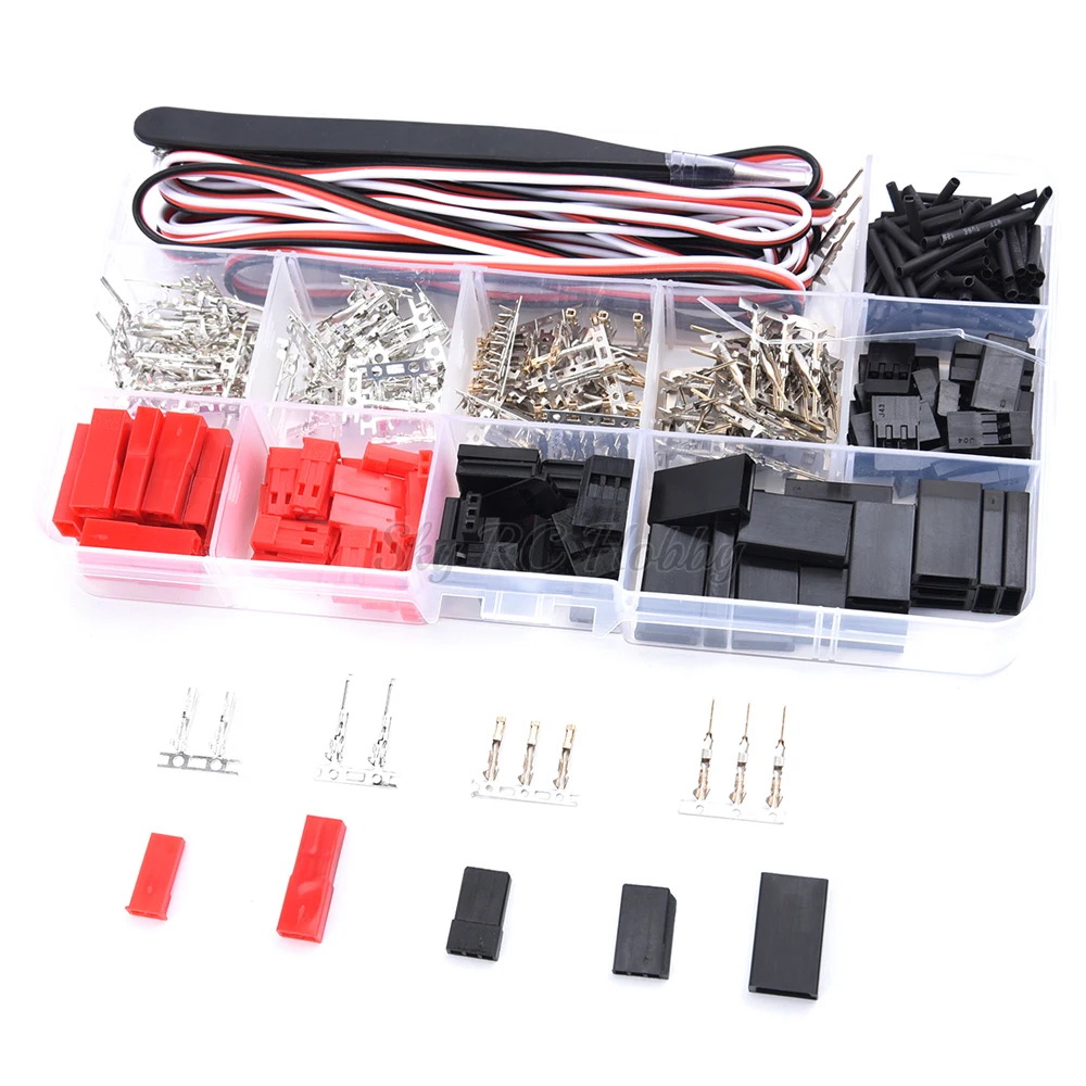 

40 Sets Servo Plug Male Female Connector Crimp Pin Cable Kit Compatible JST SYP Futaba For Hitec Spektrum RC Model Parts