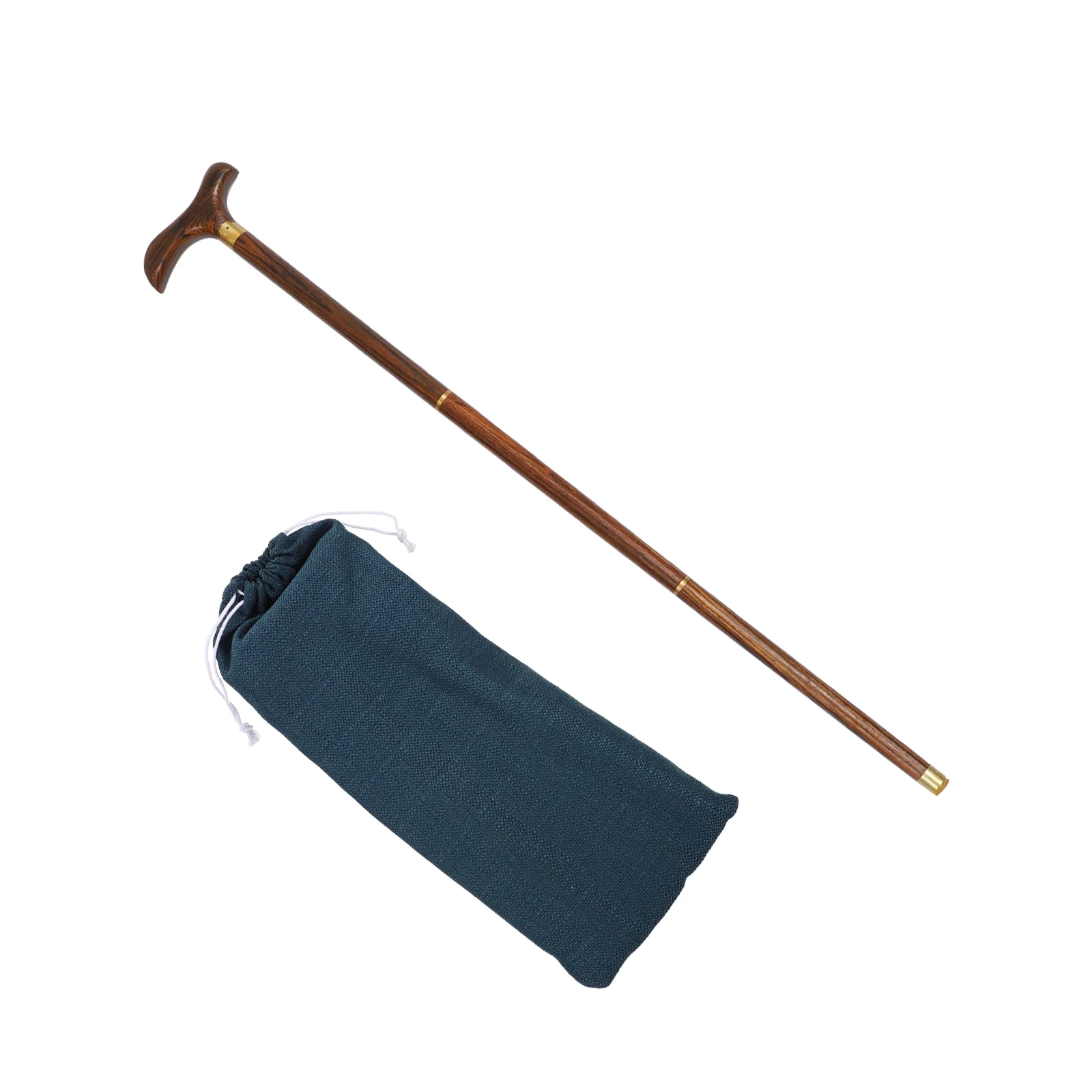 

Pole Trekking Walking Cane Hiking Stick Wooden Camping Mountaineering Outdoor Portable Detachable Poles Sticks Alpenstock Wood