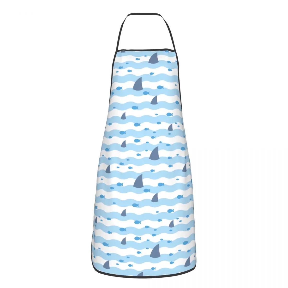 

Swimming Fish Pattern Polyester Aprons 52*72cm Kitchen Baking Bib Tablier Restaurant Pinafores for Chef Barista