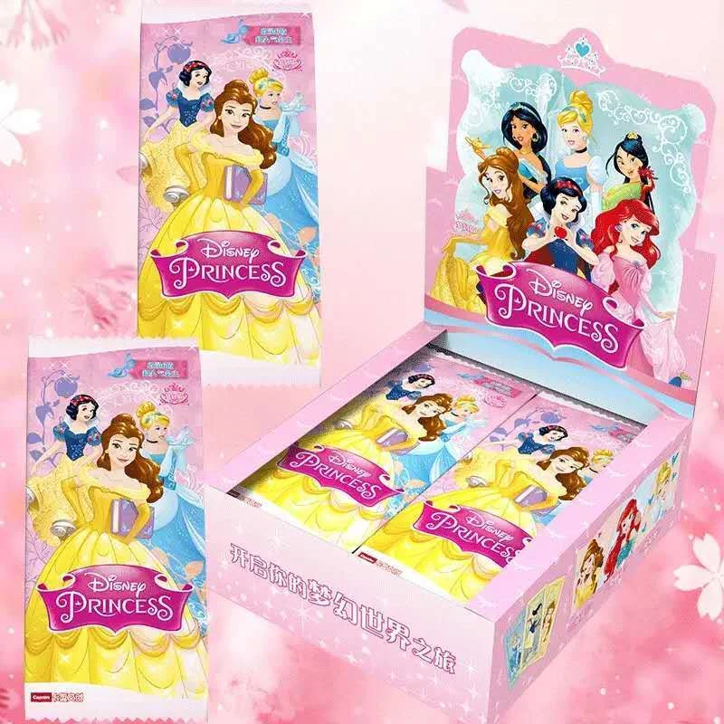 6pcs/set Disney girls FROZEN princess Cosmetics Collection cards set snow White boys Avengers card  kids Christmas present