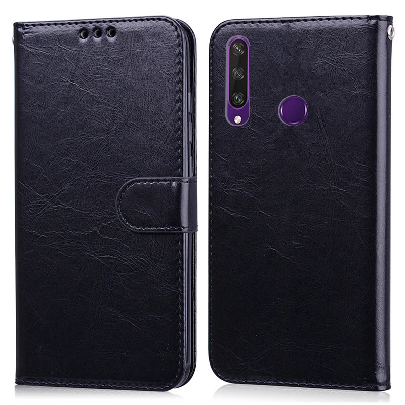 Кожаный чехол-кошелек для Huawei Y6P флип-держатель карт чехол-подставка Y6p мягкий