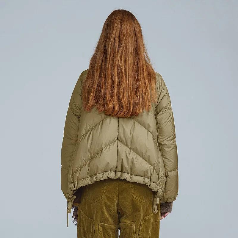 Winter New Down Jacket Women's Short Sections of Cotton Clothes Standing Collar Casual Loose Thickening Warm Fashion Jacket