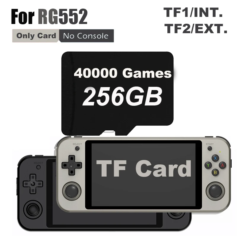 256G 40000 игр Anbernic RG552 портативная игровая консоль TF карта 5 36 дюймов IPS сенсорный