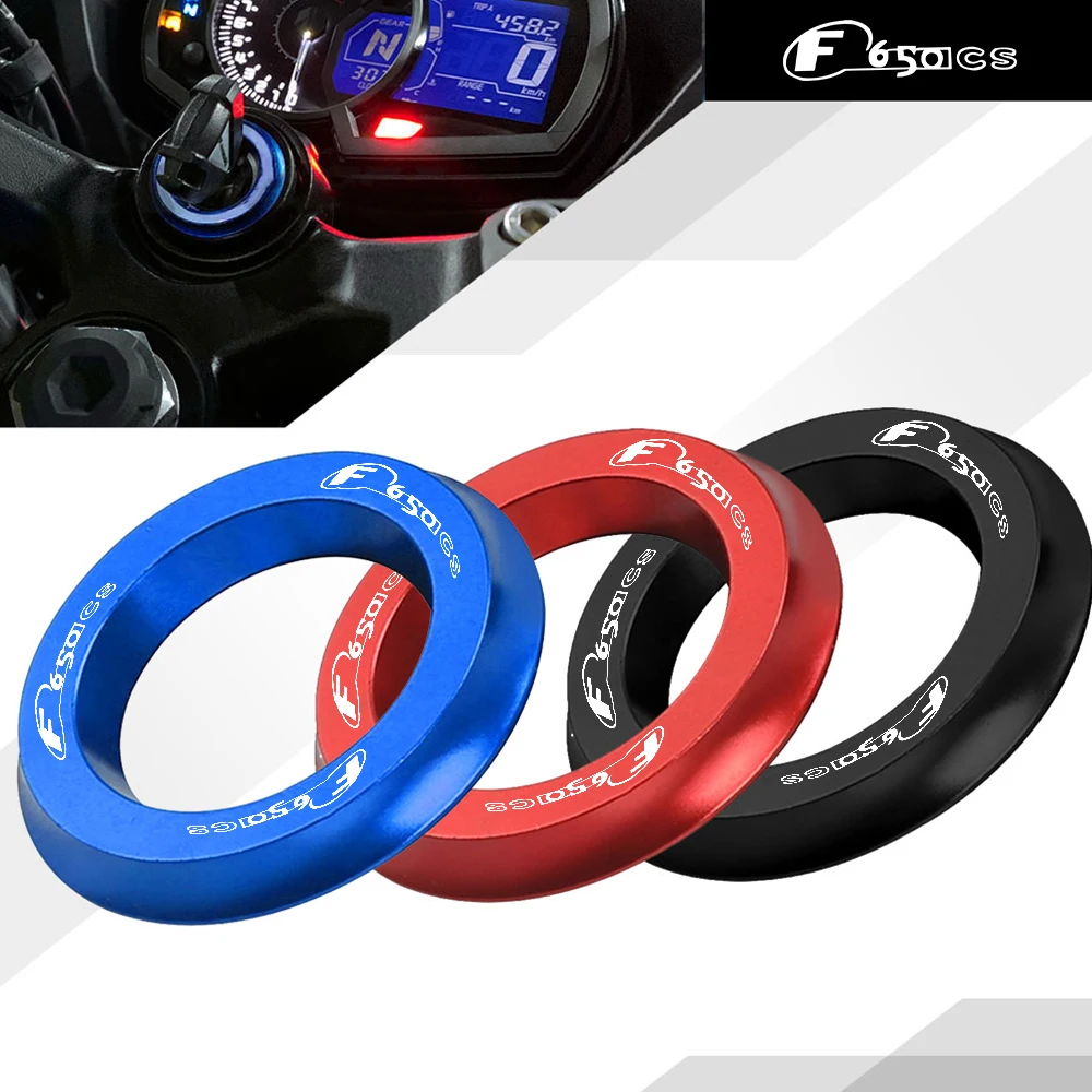 

Motorcycle Ignition Cover Key Switch Ring Decorative Ring CNC Aluminum Accessories FOR BMW F650CS DAKAR F650CS-SCARVER F650CSABS