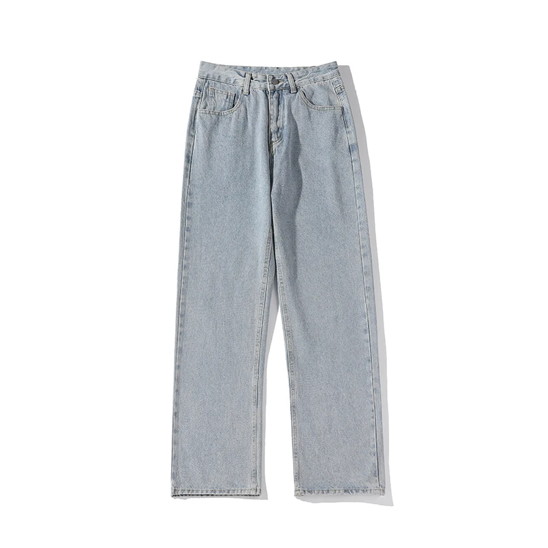 Blue Black Baggy Jeans Men Fashion Casual Vintage Jeans Men Japanese Streetwear Hip-hop Loose Straight Denim Pants Mens Trousers