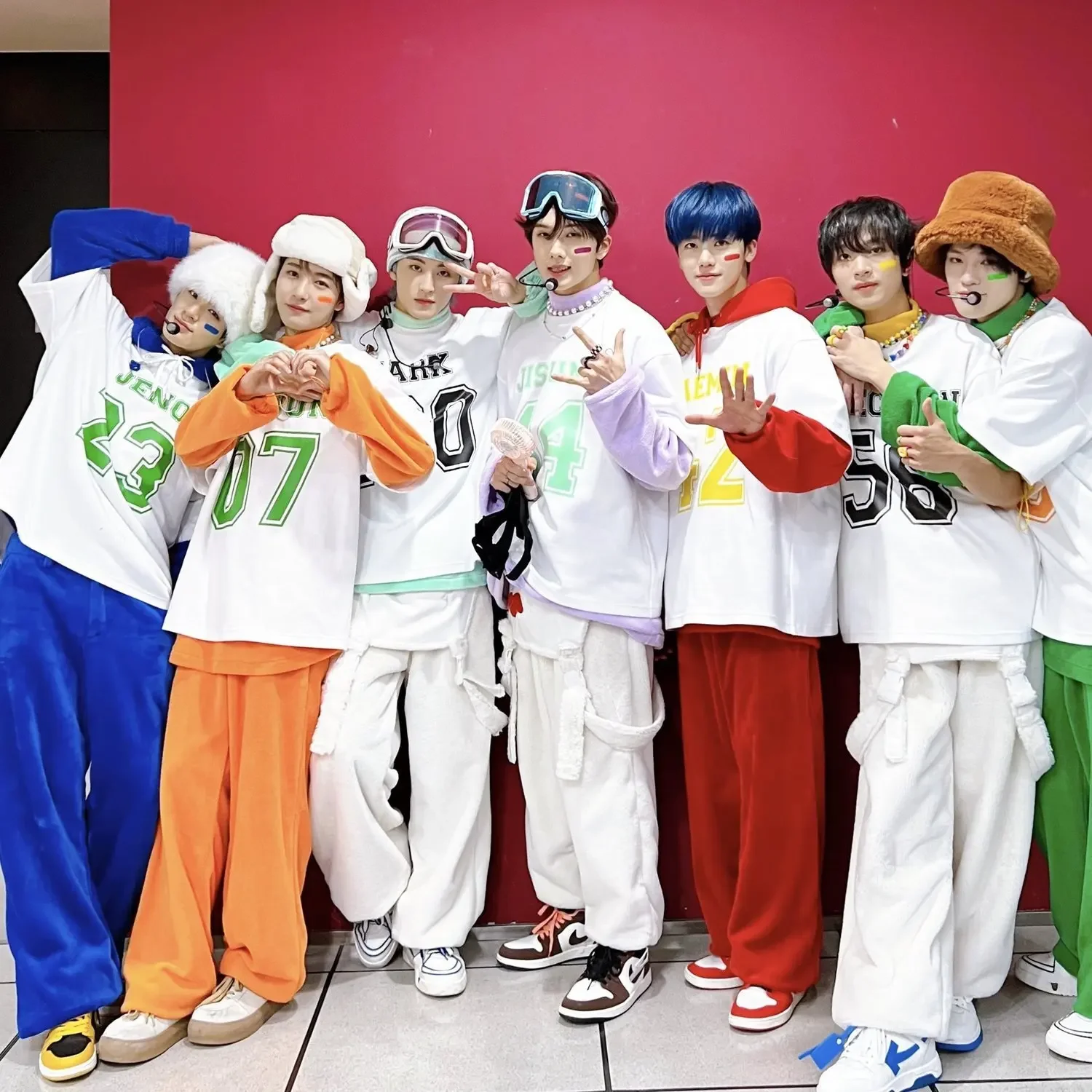 KPOP NCT Dream Хлопковая футбольная рубашка с коротким рукавом Oversize Повседневная