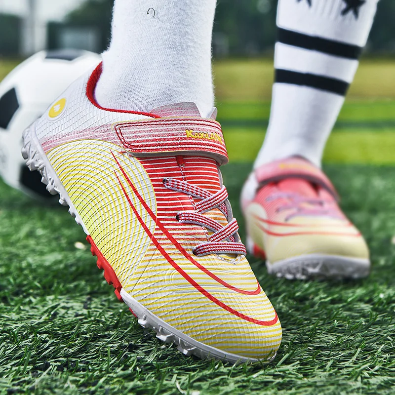 Size 29-37 Football Shoe Kids Original Indoor Turf Soccer Boots Boy Girls Sneakers AG TF Cleats Training Soccer Sneakers