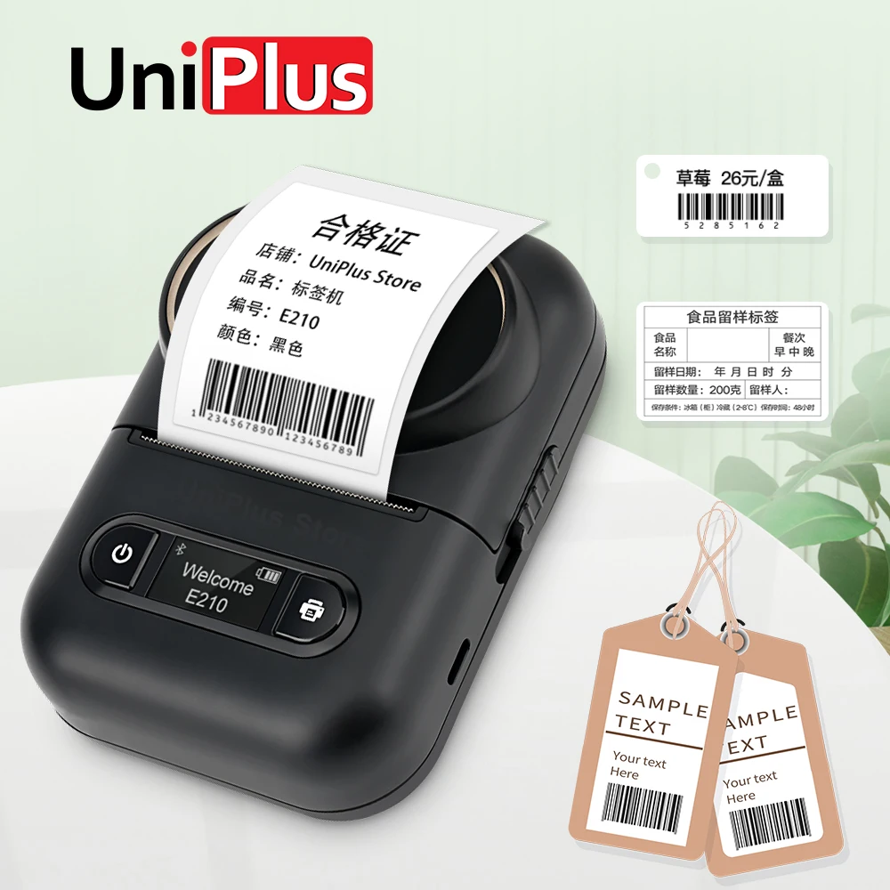 

Mini Wireless Label Printer Bluetooth Thermal Printer USB Rehcgare Labeling Machine for Price Tag Barcode Adhesive Label Maker