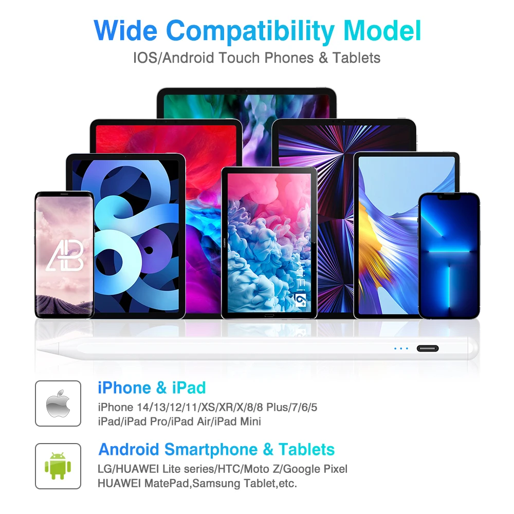 Универсальный стилус для Android IOS Windows емкостный экран сенсорная ручка iPad Apple